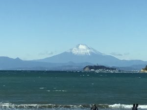 元旦の江ノ島と富士山